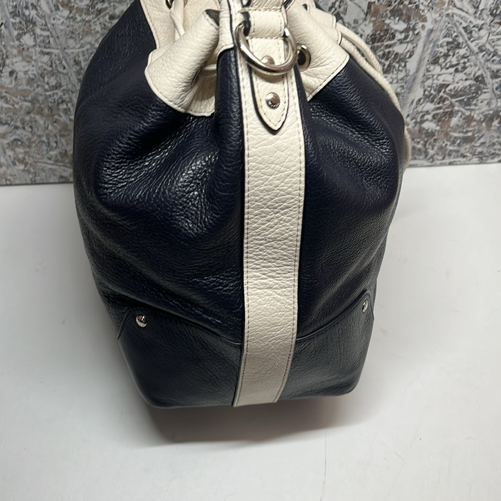 Coach Bucket Navy Blue Bag - Picture 13 of 16